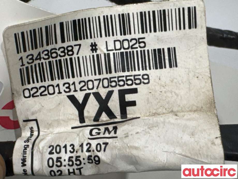 Ledningsnett til Opel Astra J 2010-2015 (OPEL|13436387|LD025)