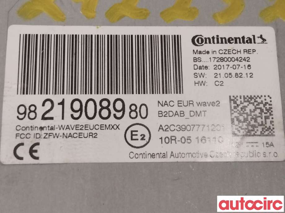 Bilstereo til Peugeot 308 2013-2021 (Type II)  (PEUGEOT|1631827580|9821908980|1675391280)