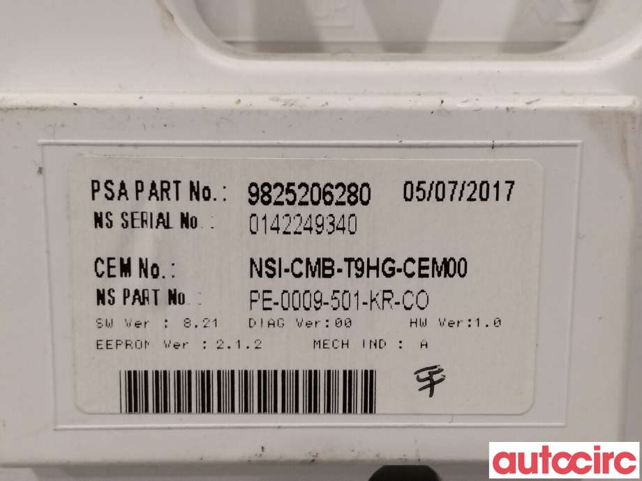 Instrumentpanel til Peugeot 308 2013-2021 (Type II)  (PEUGEOT|1628928680|9825206280|1651148580)