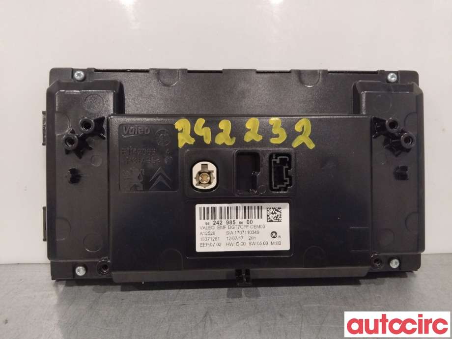 Instrument kjørecomputer til Peugeot 308 2013-2021 (Type II)  (PEUGEOT|9812006580|9836623980)