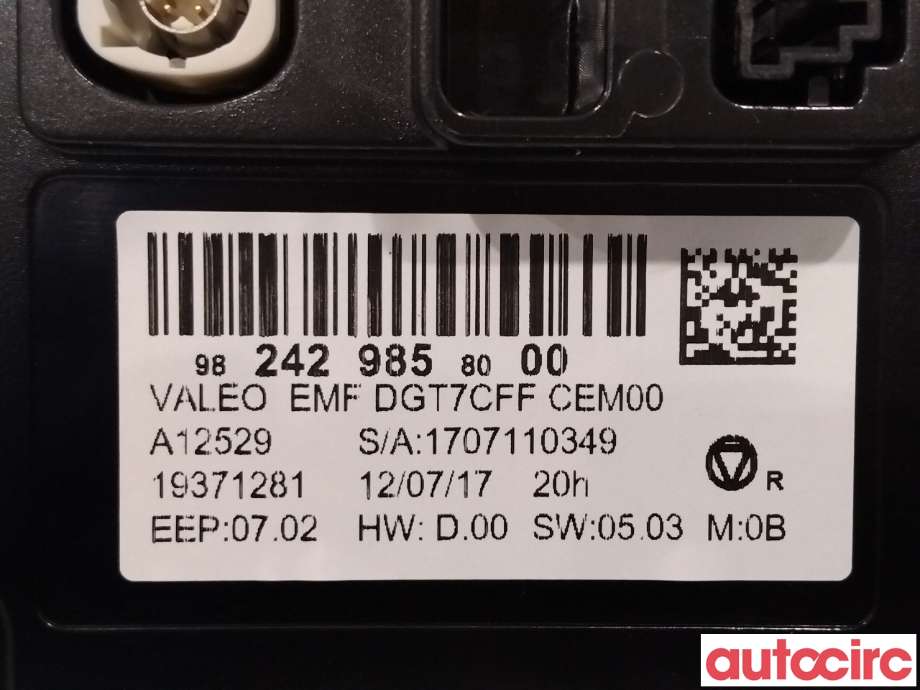 Instrument kjørecomputer til Peugeot 308 2013-2021 (Type II)  (PEUGEOT|9812006580|9836623980)