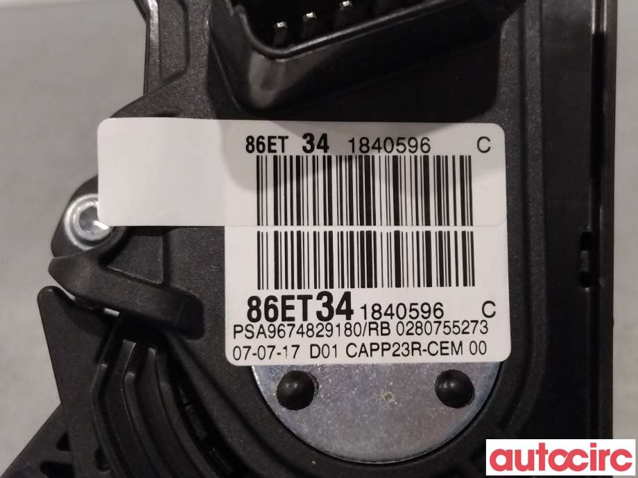Pedal gass til Peugeot 308 2013-2021 (Type II)  (PEUGEOT|9674829180)