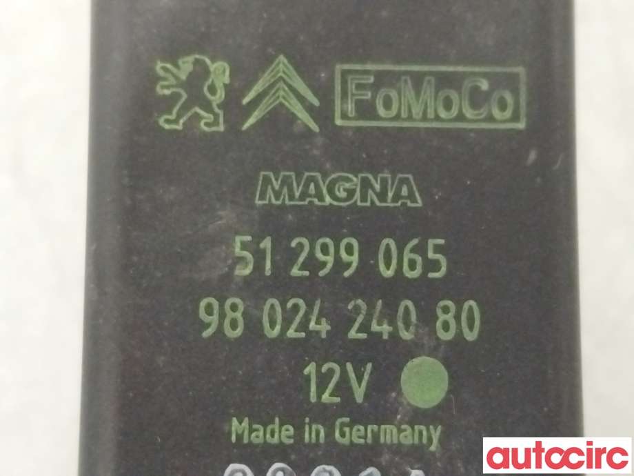 Rele gløde til Peugeot 508 2014-2018 (Type I, Fase 2)  (PEUGEOT|9802424080)