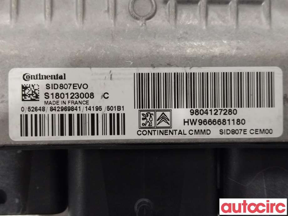 Styreenhet motor til Peugeot 508 2014-2018 (Type I, Fase 2)  (PEUGEOT|1610561380|9804127280)