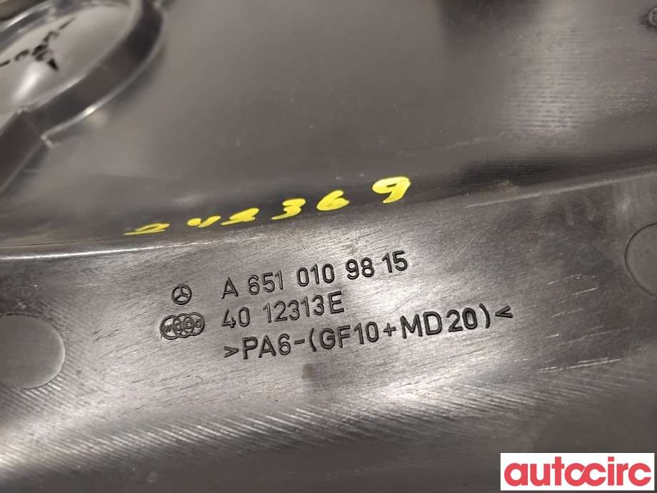 Motordeksel over motor til Mercedes B-Klasse 2011-2018 (W246) (W246) (MERCEDES|A6510109815|)