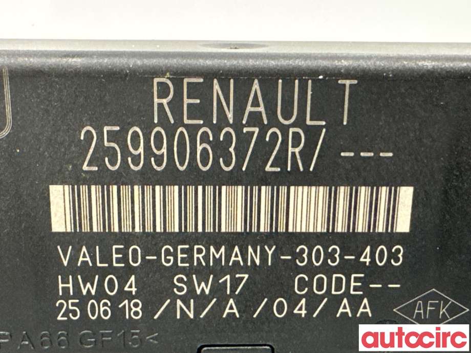 Styreenhet parkering til Renault Zoe 2013-2019 (Fase 1)  (RENAULT|259906372R|)