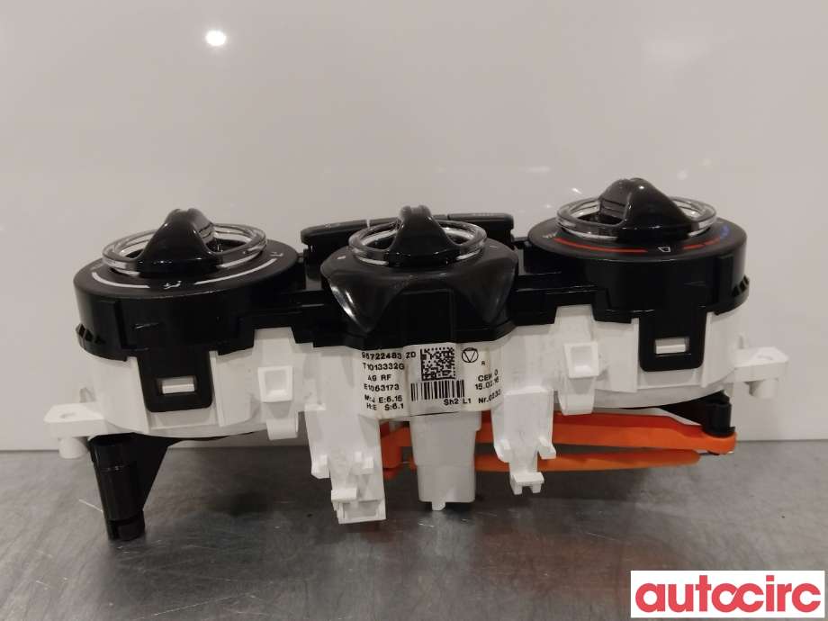 Varmeapparat betjening til Peugeot 208 2012-2019 (Type I)  (PEUGEOT|9672248380|96722483ZD)