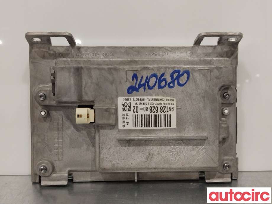 Multimedia display (MCU - Media Controller Unit) til Peugeot 208 2012-2019 (Type I)  (PEUGEOT|1616897780|9812862880)