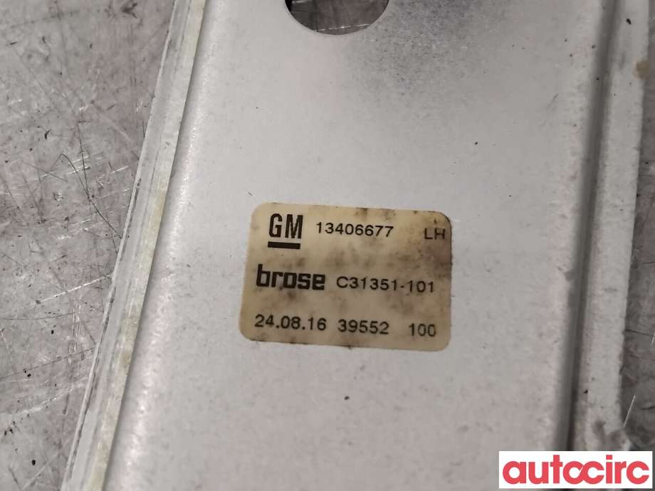 Ruteheis venstre bak til Opel Astra K 2015-->>  (OPEL|39134105|C31351-101|13406677)