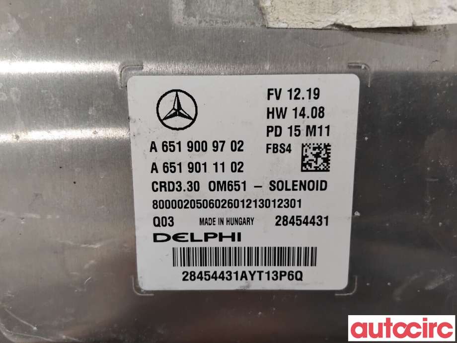 Styreenhet motor til Mercedes B-Klasse 2011-2018 (W246) (W246) (MERCEDES|A6519009702|28454431)