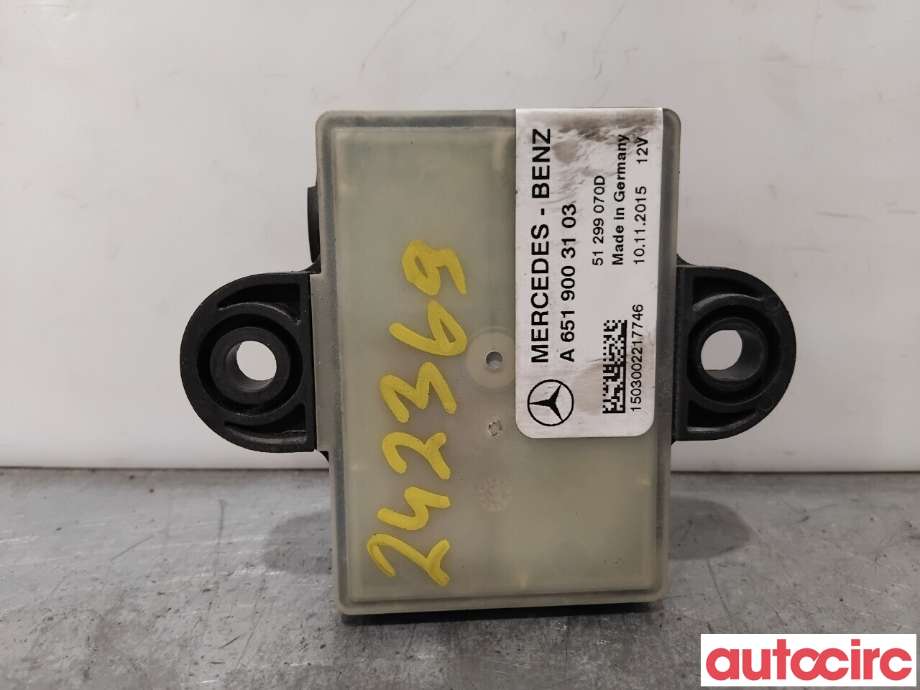 Rele gløde til Mercedes B-Klasse 2011-2018 (W246) (W246) (MERCEDES|A6519007903|51299070D|A6519003103)