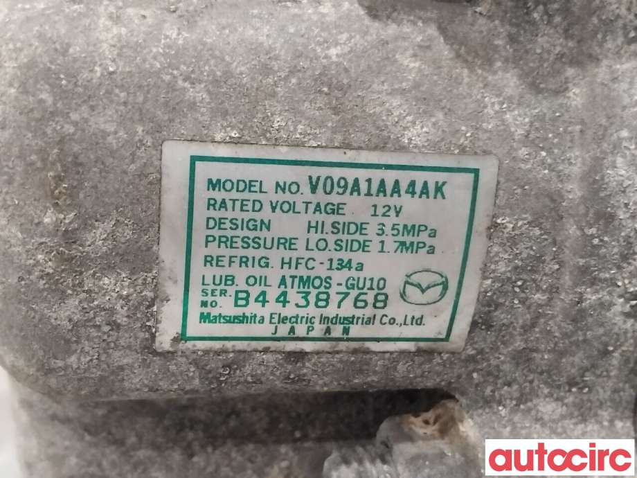 Aircondition kompressor til Mazda 2 2007-2010 (Type II, Fase 1) (MAZDA|D651-61-450H|V09A1AA4AK|)