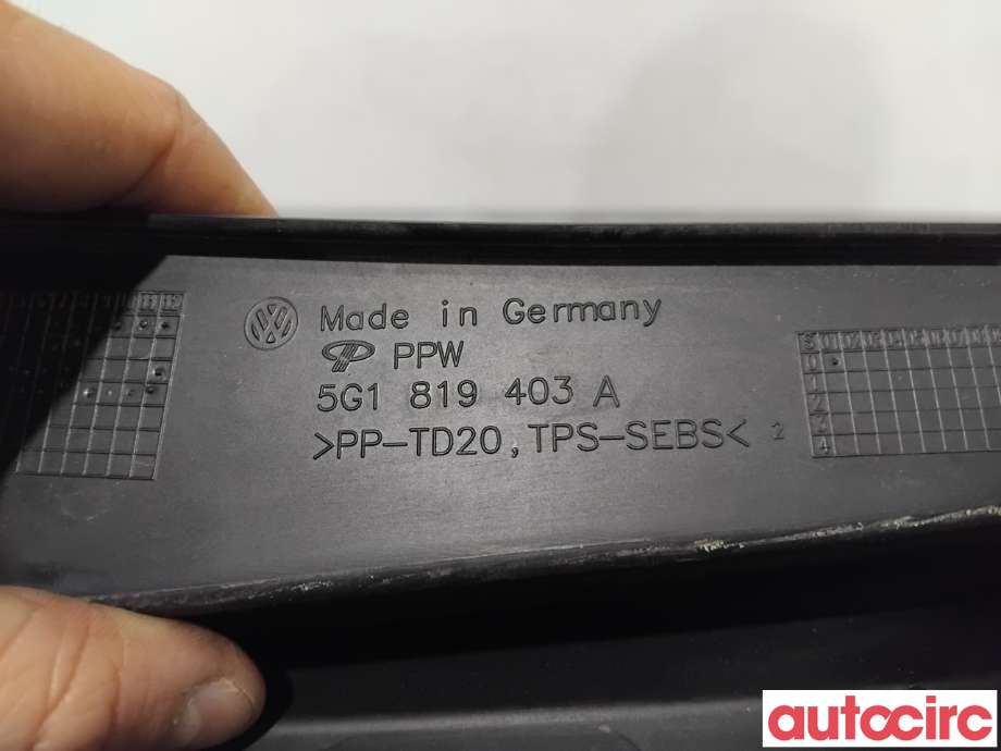 Deksel til VW e-Golf 2017-2020 (Fase 2) (VOLKSWAGEN|5G1819403A||5G1819403B)