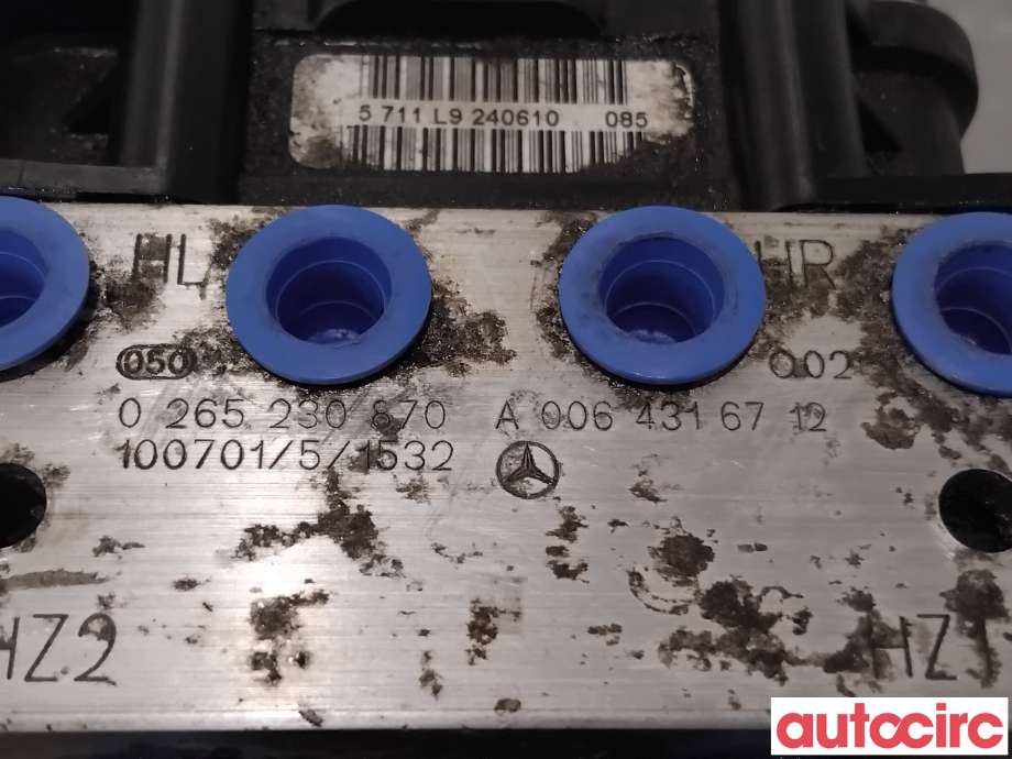 ABS sentral til Mercedes A-Klasse 2005-2012 (W169) (W169) (MERCEDES|A0064316812|0265230870|A0064316712)