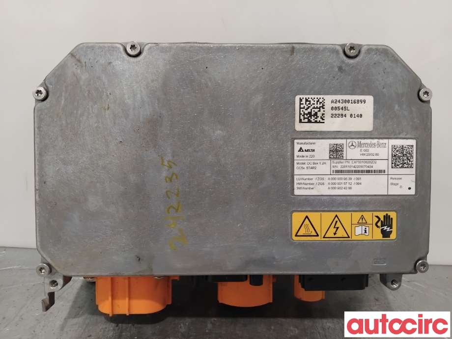 Batterilader (OBC - On Board Charger) til Mercedes EQA, 2021-->>  (MERCEDES|A0009009639)