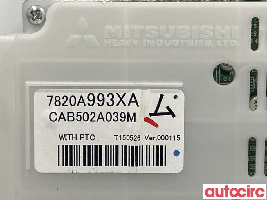 Varmeapparat betjening til Mitsubishi Outlander 2015-->> (Type III, Fase 2) (MITSUBISHI|7820A993XA|CAB502A039M)