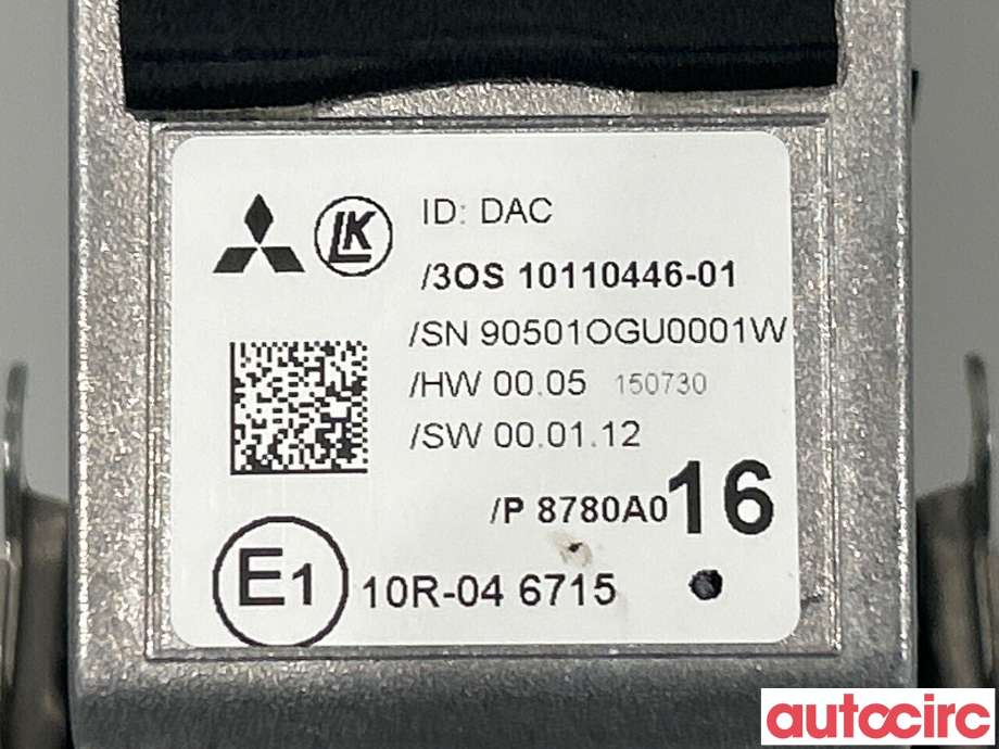 Sensor radar til Mitsubishi Outlander 2015-->> (Type III, Fase 2)  (MITSUBISHI|8780A016|)