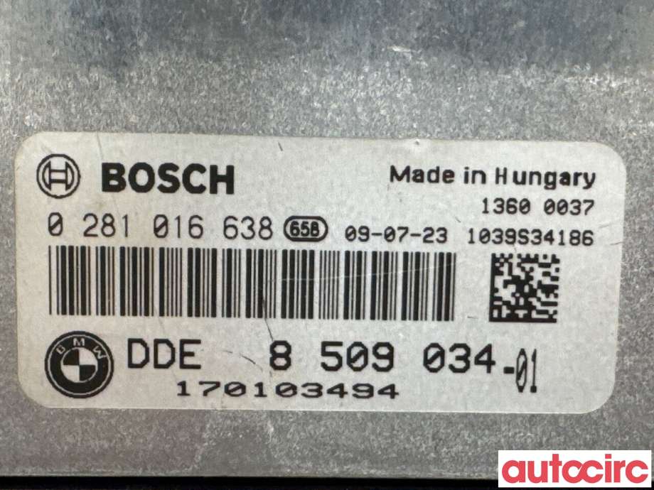 Styreenhet motor til BMW X3 2010-2017 (F25) (F25) (BMW|13618576333|0281016638|8509034)