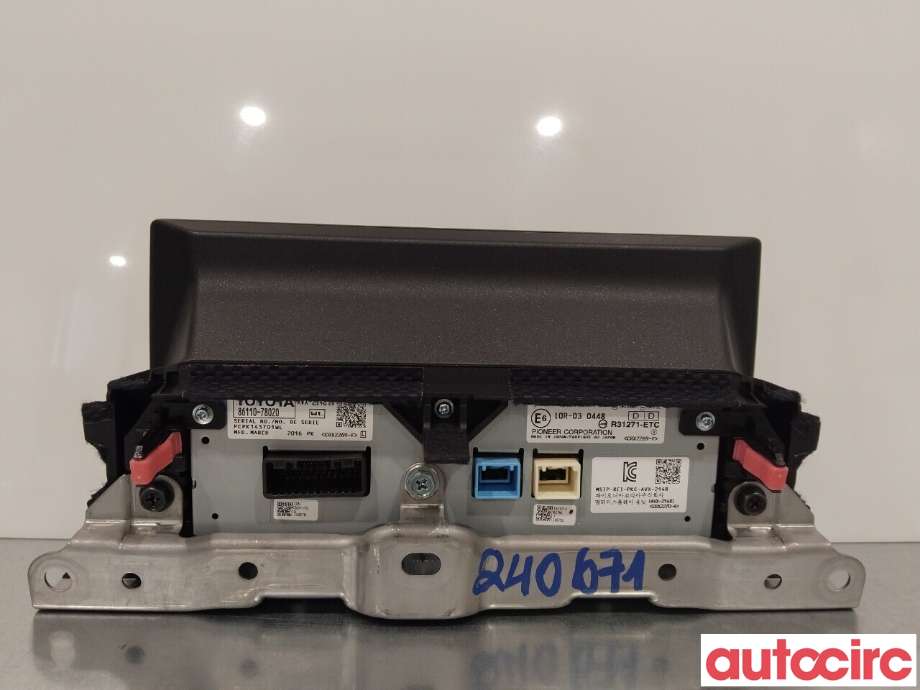 Multimedia display (MCU - Media Controller Unit) til Lexus NX 2014-2021 (Type I) (AZ10) (AZ10) (LEXUS|8611078020)