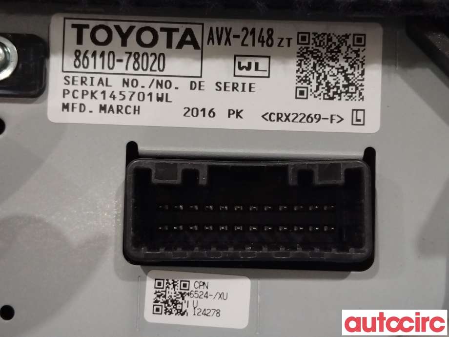 Multimedia display (MCU - Media Controller Unit) til Lexus NX 2014-2021 (Type I) (AZ10) (AZ10) (LEXUS|8611078020)