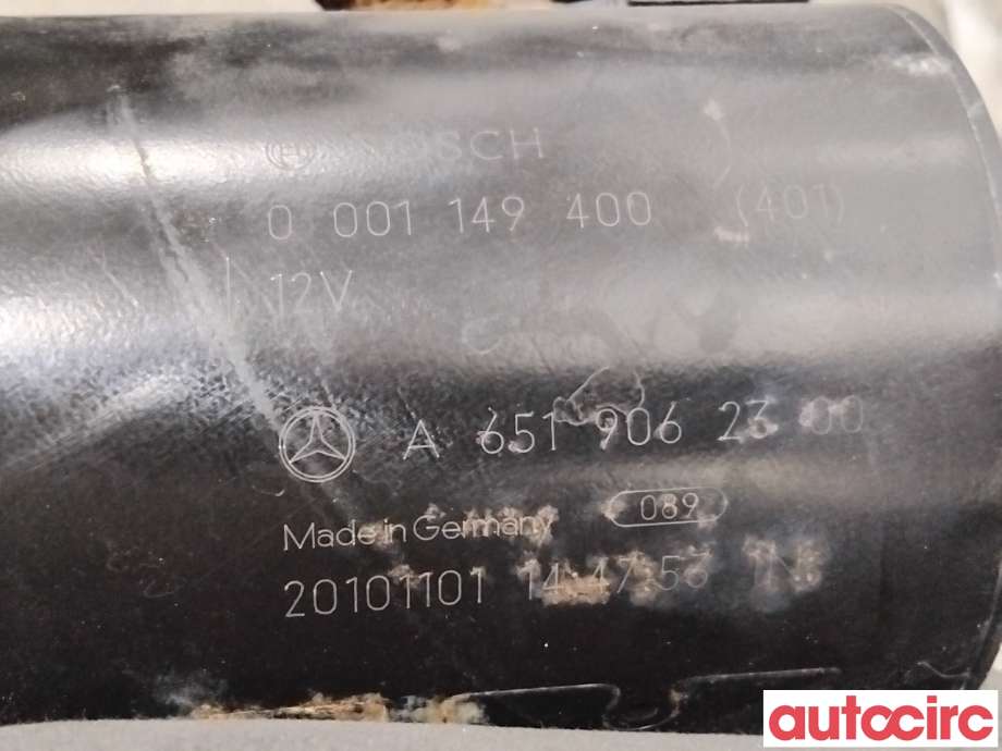 Starter diesel til Mercedes C-Klasse 2011-2014 (Fase 2) (W204) (W204) (MERCEDES|A6519062800|0001149400|A6519062300)