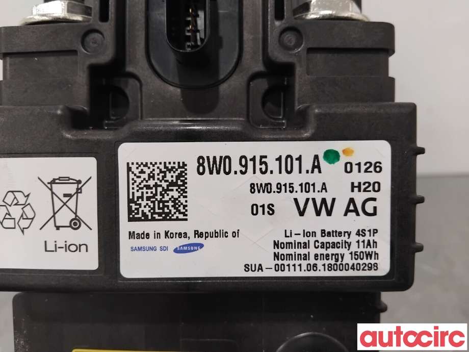 Batteri 12V til Audi A6 2001-2004 (Type II, Fase 2) (C5) (C5) (AUDI|8W0915101A|)