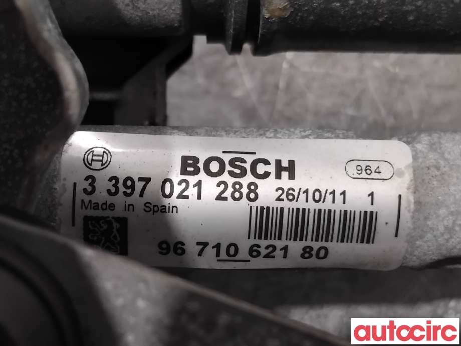 Viskermotor frontrute til Peugeot 3008 2009-2016 (Type I)  (PEUGEOT|6405PZ|1397220576|9671062180)