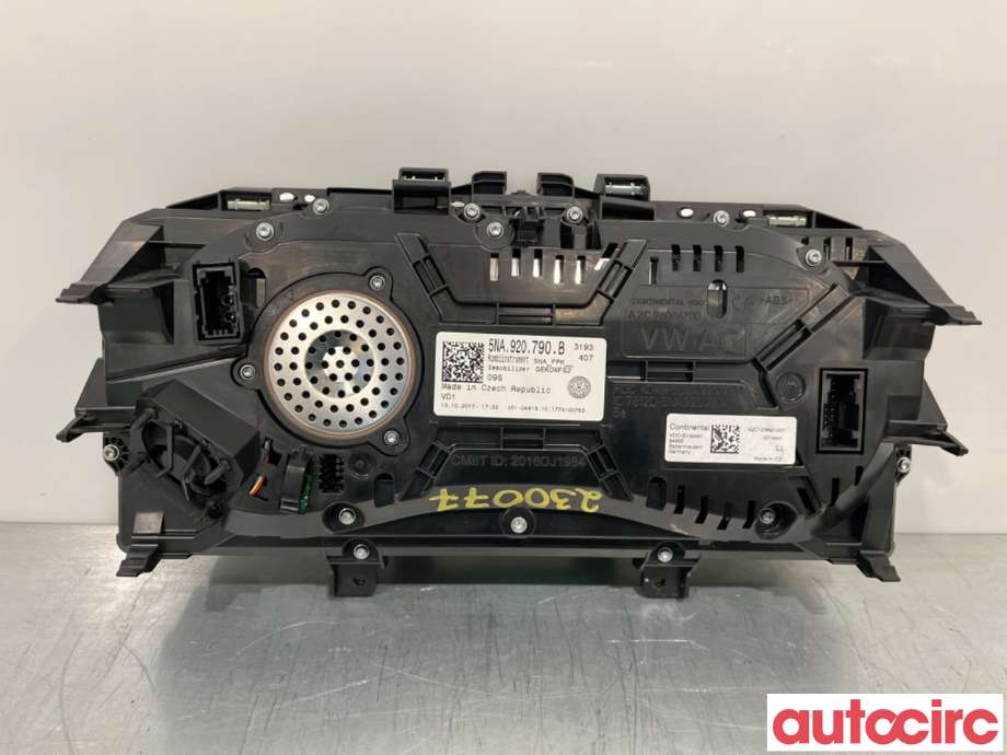 Instrumentpanel til VW Tiguan 2016-2020 (Type II, Fase 1) (VOLKSWAGEN|5NA920791B)
