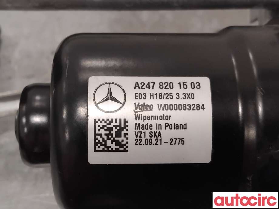 Viskermotor frontrute til Mercedes EQA 2021-->>  (MERCEDES|A2478204202|W000083284|A2478209203)