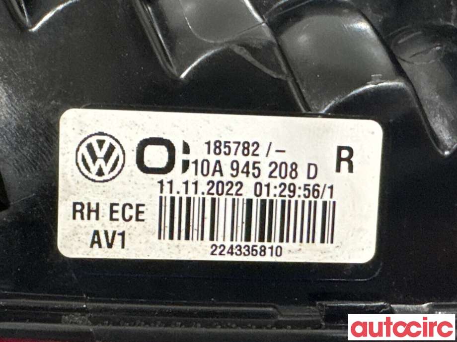 Baklykt høyre til VW ID.3 2020-->> (VOLKSWAGEN|10A945208C||10A945208E)