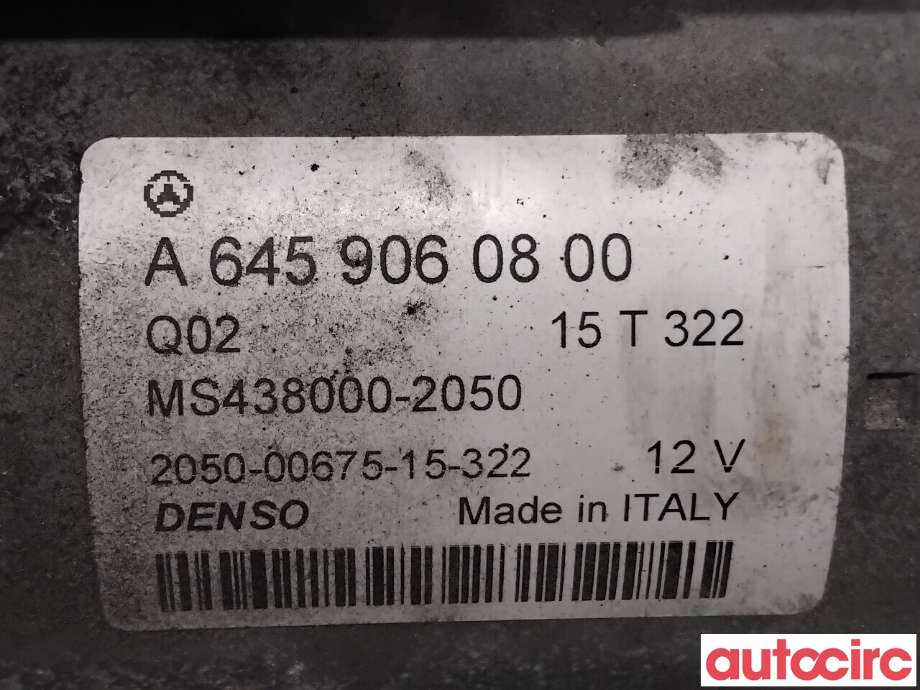 Starter diesel til Mercedes B-Klasse 2011-2018 (W246) (W246) (MERCEDES|A6459060800|MS438000-2050)