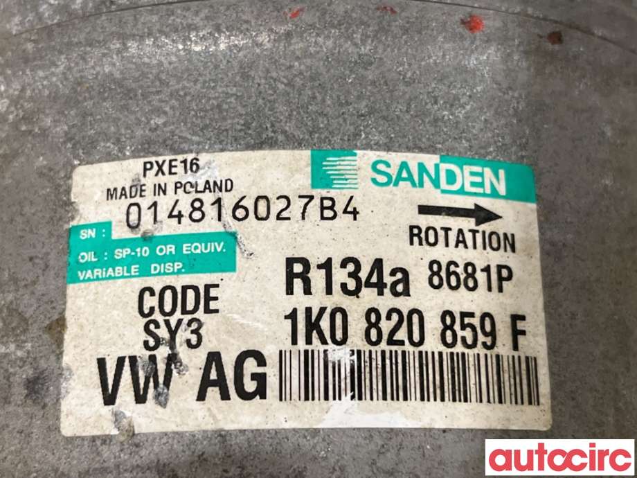 Aircondition kompressor til VW Passat 2005-2010 (B6) (B6) (VOLKSWAGEN|1K0820859QX|PXE168681|1K0820808F)