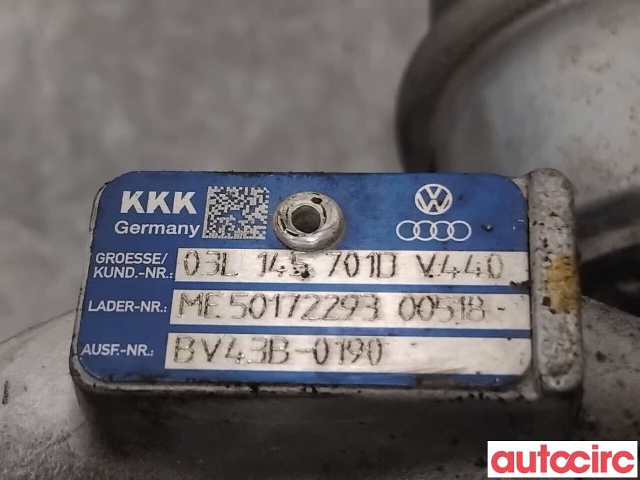 Turbo til Audi A4 2007-2014 (Type IV) (B8) (B8) (AUDI|03L145701D|)