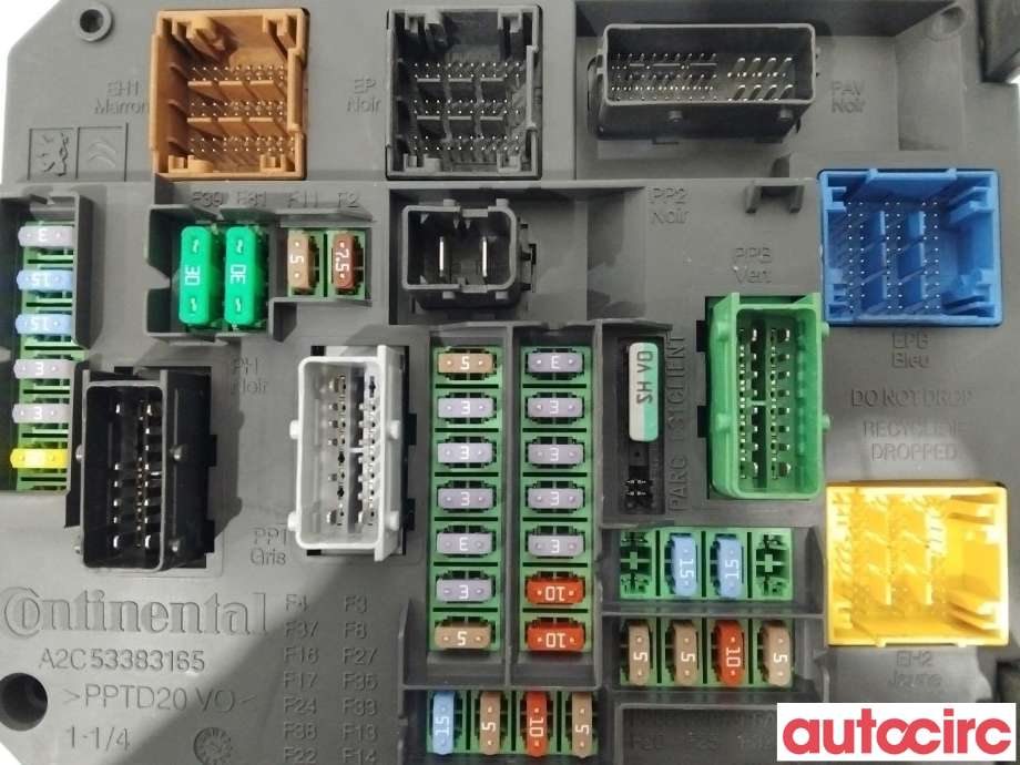 Sikringsboks til Citroën C4 2011-2017 (Type II) (CITROEN|1613366180|9806687980)
