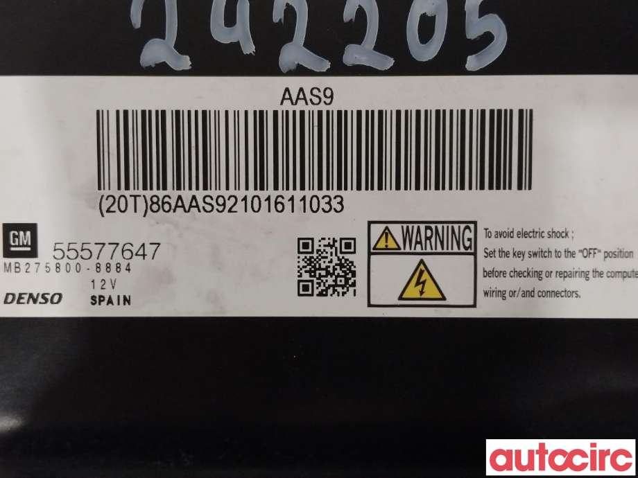 Styreenhet motor til Opel Astra J 2010-2015  (OPEL|98072374|55577647)
