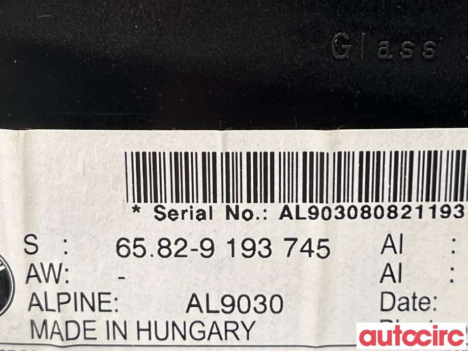 Multimedia display (MCU - Media Controller Unit) til BMW 3-Serie 2005-2011 (E90/E91/E92/E93) (E90/E91/E92/E93) (BMW|65829193755|65829193745)