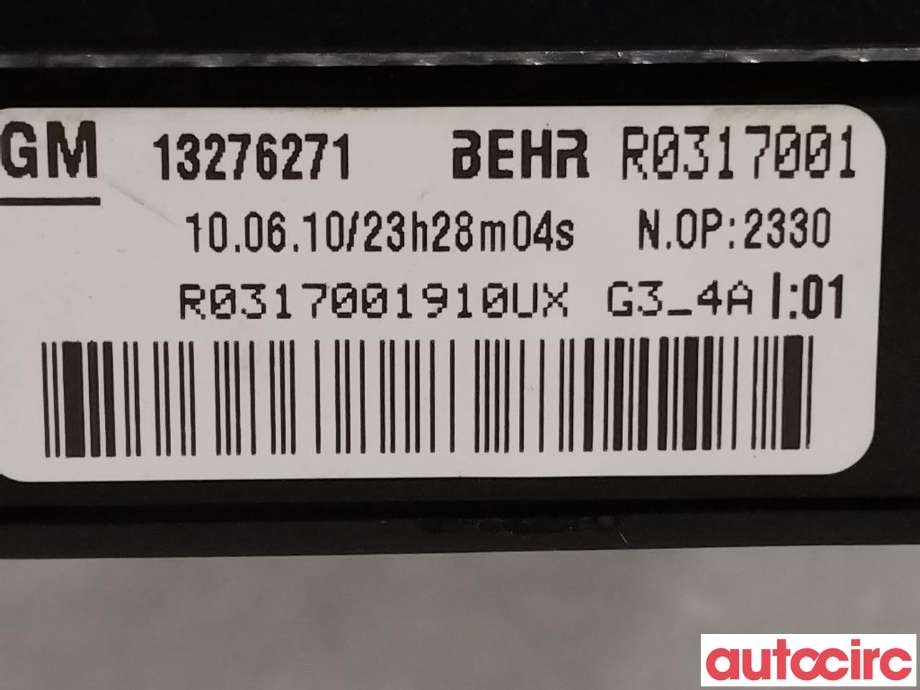 Varmeapparat register til Opel Astra J 2010-2015  (OPEL|13276270|R0319001)