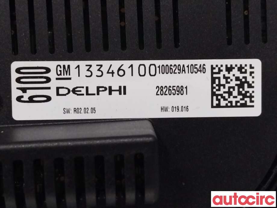 Varmeapparat betjening til Opel Astra J 2010-2015 (OPEL|13337699|13346100)