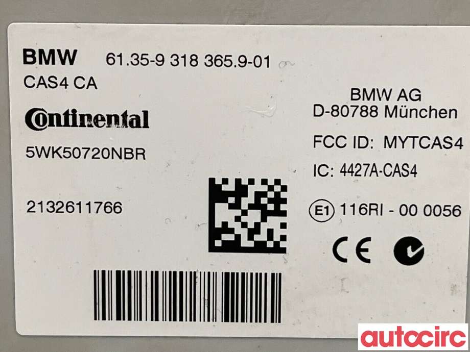 Styreenhet diverse til BMW 5-Serie 2010-2017 (F10/F11) (F10/F11) (BMW|61356809372|61359318365)