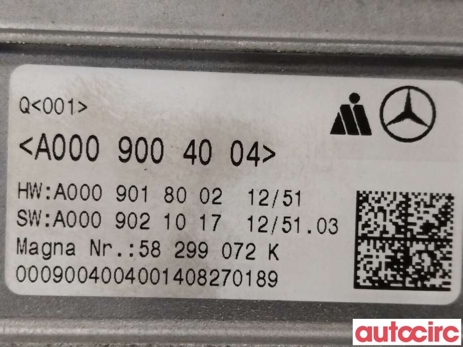 Styreenhet diverse til Mercedes E-Klasse 2013-2016 (Fase 2) (W212) (W212) (MERCEDES|A0009004004)