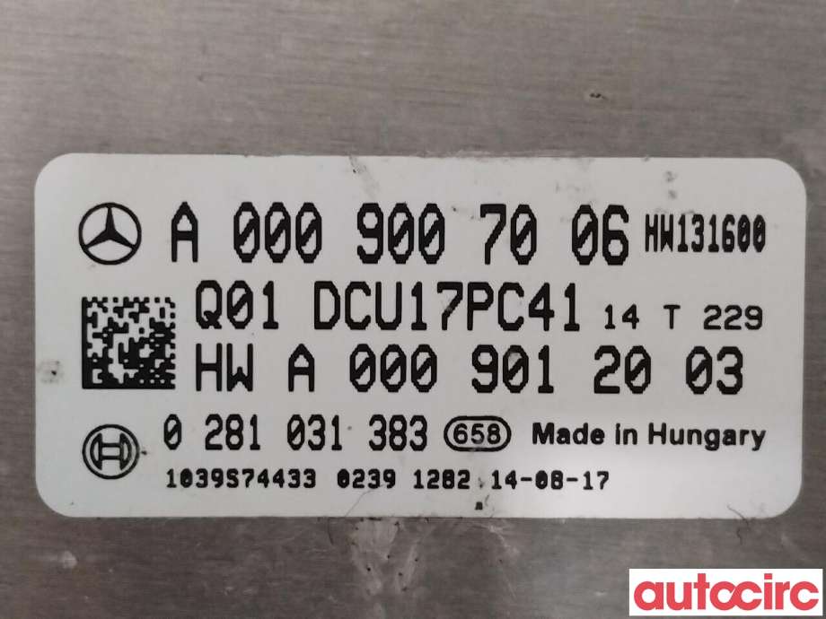 Diverse deler til Mercedes E-Klasse 2013-2016 (Fase 2) (W212) (W212) (MERCEDES|A0009007006)