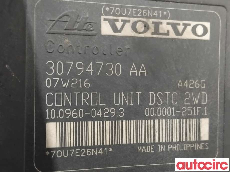 ABS sentral til Volvo C30 2006-2009 (Fase 1) (VOLVO|30793527|100206-03024|30794730)