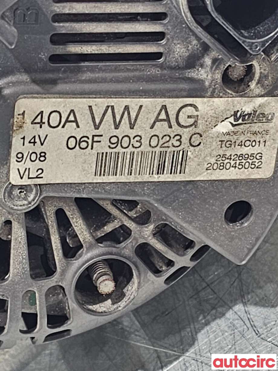 Dynamo til VW Golf, Plus/Cross 2005-2009 (Fase 1)  (VOLKSWAGEN|06F903023F|06F903023C)