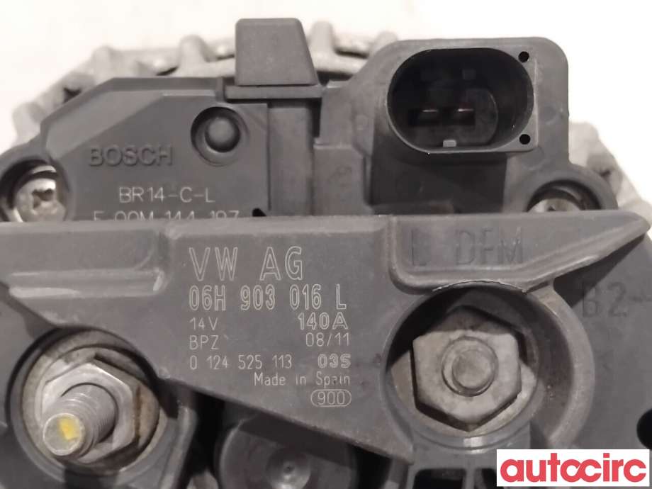Dynamo til Audi A4 2007-2014 (Type IV) (B8) (B8) (AUDI|06H903016LX|0124525113|06H903016L)