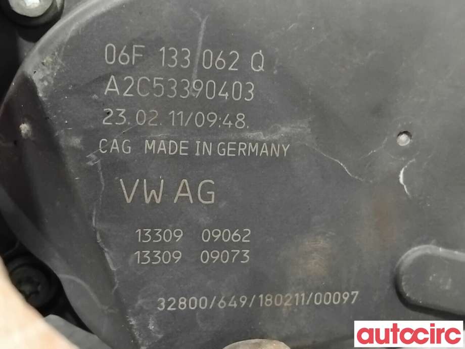 Spjeldhus til Audi A4 2007-2014 (Type IV) (B8) (B8) (AUDI|06F133062Q|A2C53390403|06F133062AK)