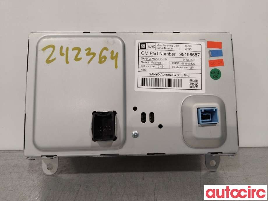 Instrument kjørecomputer til Opel Insignia A 2009-2014 (OPEL|23420472|652508805|84117467)