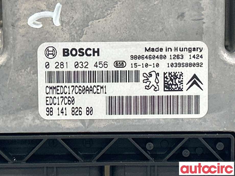 Styreenhet motor til Citroën C4 2011-2017 (Type II)  (CITROEN|1612887080|9814182680)