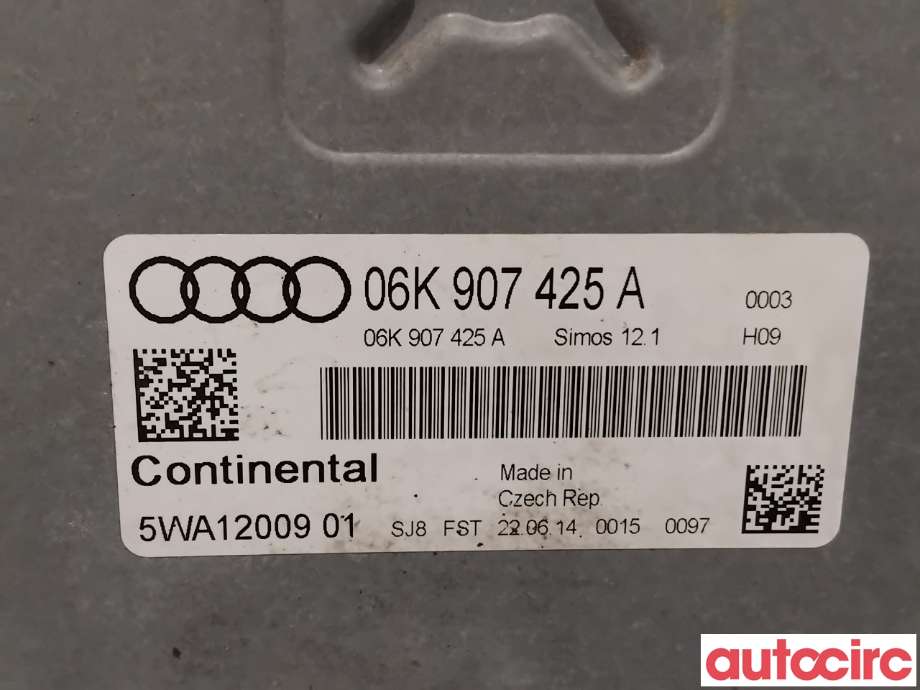 Styreenhet motor til Škoda Octavia 2013-2016 (Type III, Fase 1)  (SKODA|8V0906264B|5WA12009|06K907425A)
