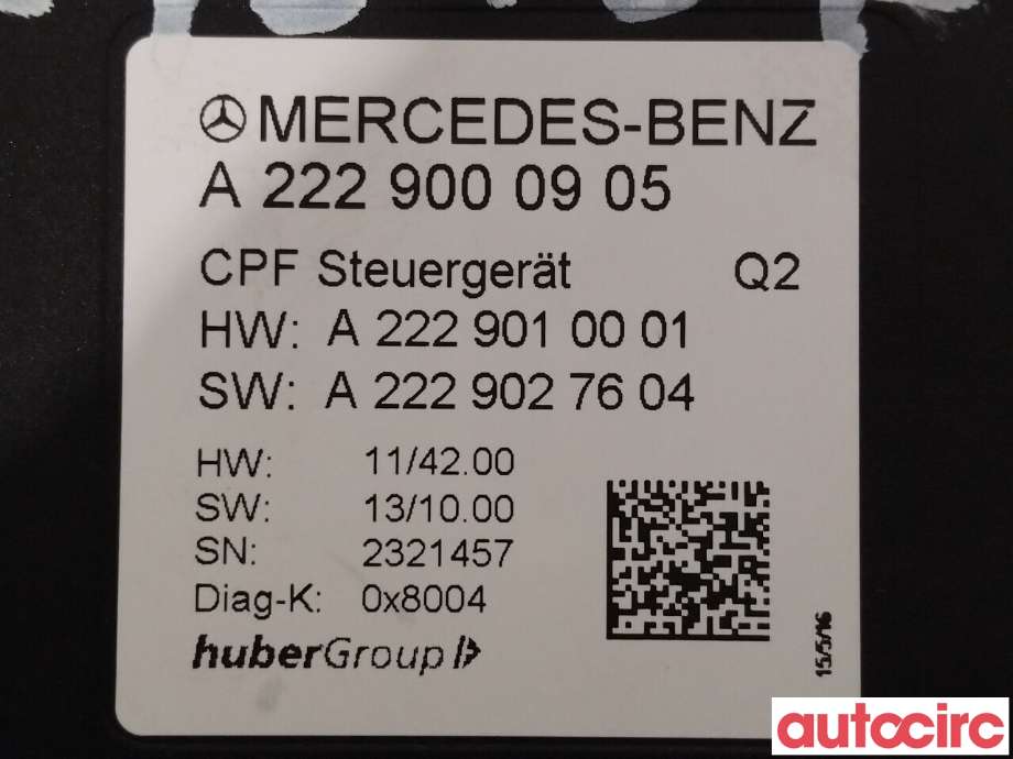 Styreenhet diverse til Mercedes GLC 2015-2022 (X253) (X253) (MERCEDES|A2229000905)