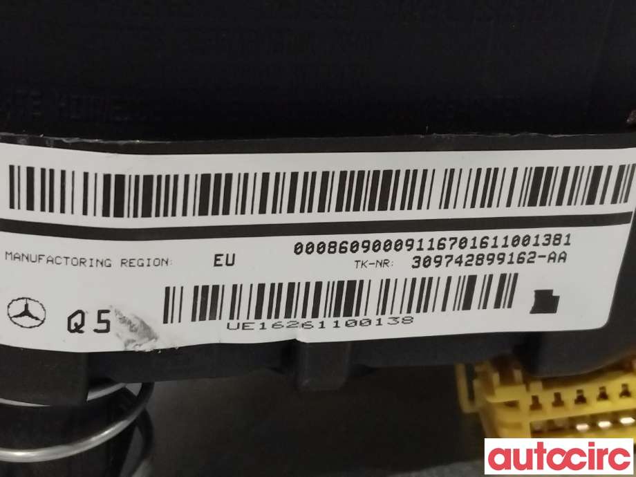 Airbag rattpute til Mercedes GLC 2015-2022 (X253) (X253) (MERCEDES|A0008609000)